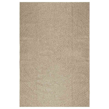 Tappeto ZIZUR Beige 160x230 cm Aspetto Iuta Interni ed Esterni - homemem39