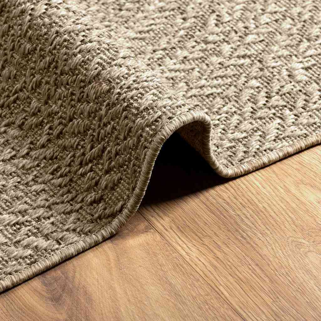 Tappeto ZIZUR Beige 200x290 cm Aspetto Iuta Interni ed Esterni