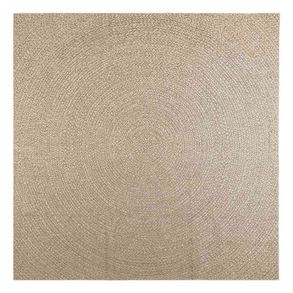 Tappeto ZIZUR Beige 240x240 cm Aspetto Iuta Interni ed Esterni - homemem39