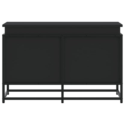 Contenitore con Coperchio Nero 80x40x51,5 cm in Truciolato