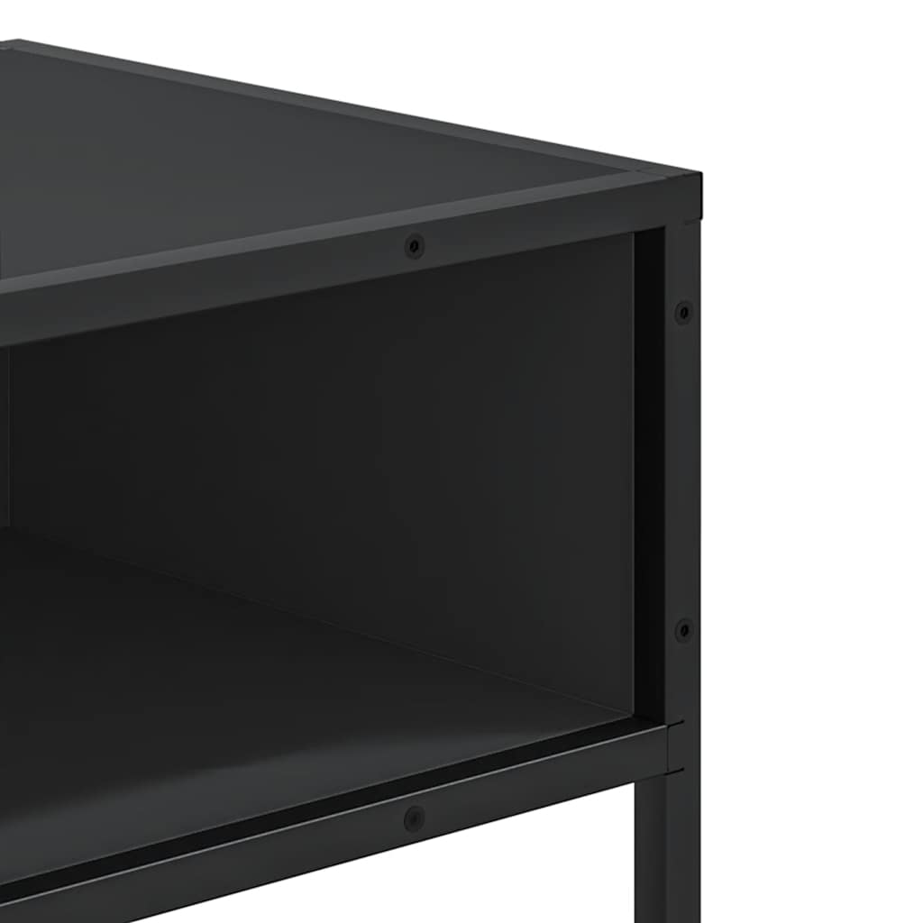 Tavolino Consolle Nero 90x35x80 cm in Legno Multistrato