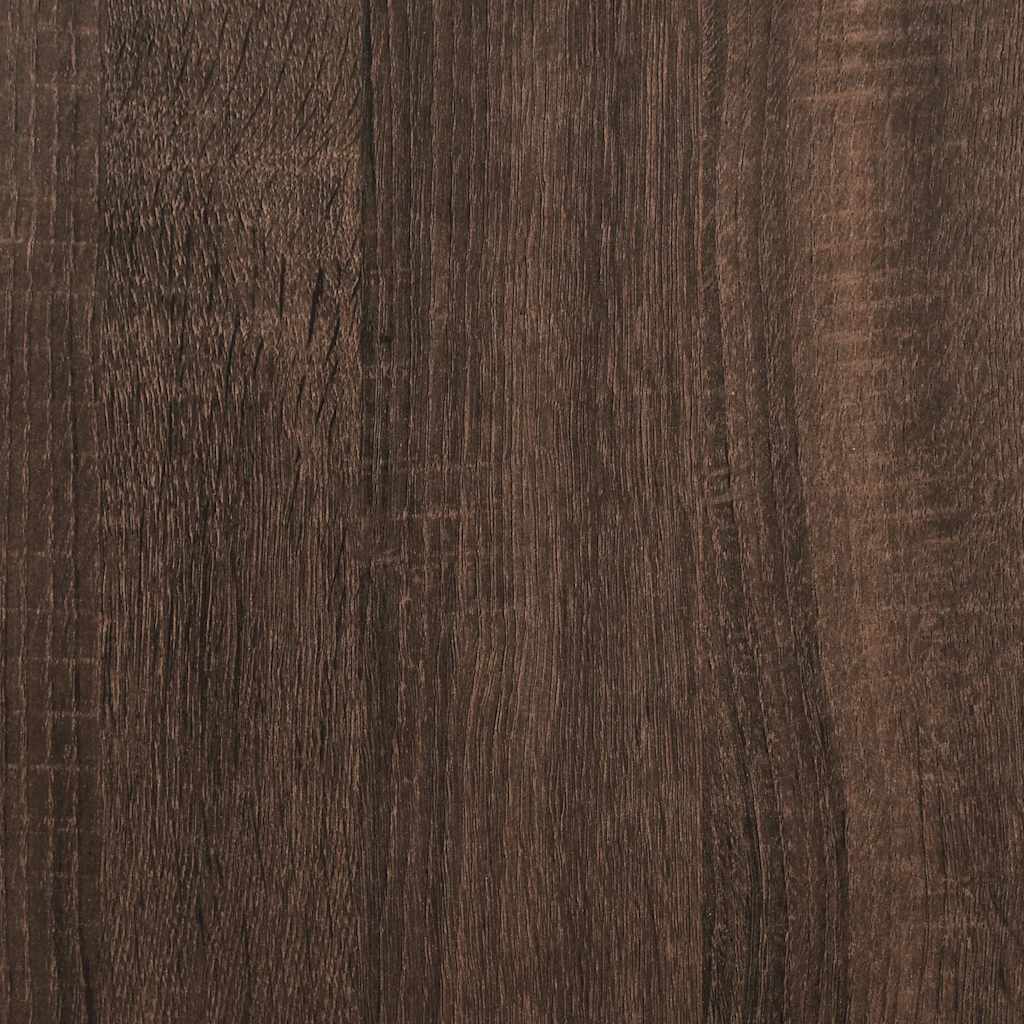 Tavolo Consolle Rovere Marrone 90x35x80 cm Legno Multistrato - homemem39