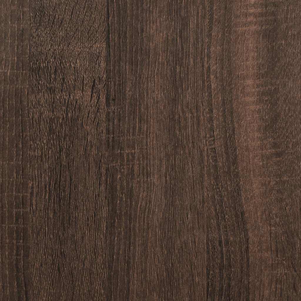 Tavolo Consolle Rovere Marrone 90x35x80 cm Legno Multistrato - homemem39