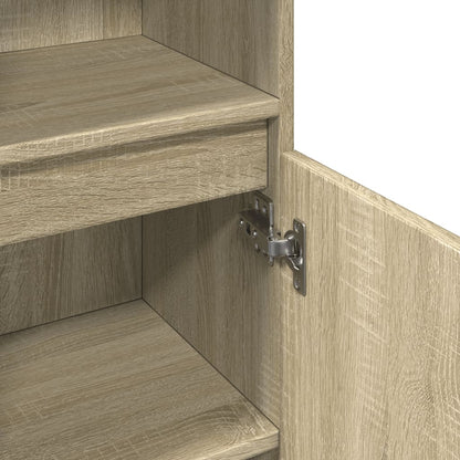 Armadietto da Bagno Rovere Sonoma 30x30x100cm Legno Multistrato - homemem39