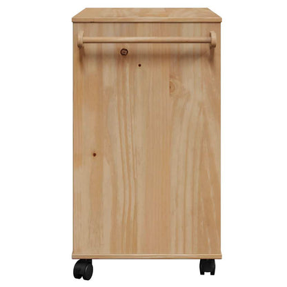 Carrello da Cucina OTTA 59x45x80 cm in Legno Massello di Pino