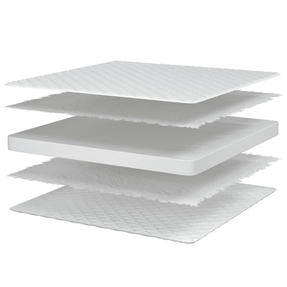 Materasso Viscoelastico Bianco 80x160x17 cm - homemem39