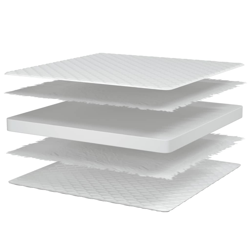 Materasso Viscoelastico Bianco 80x200x17 cm - homemem39