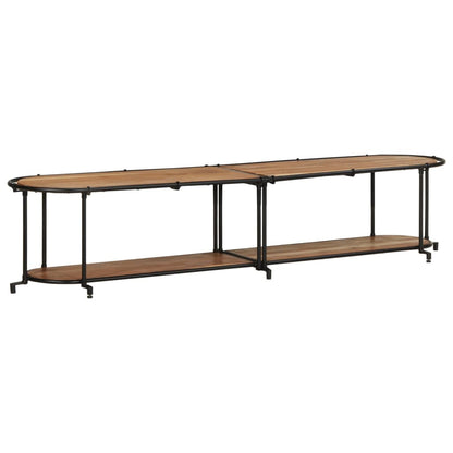 Mobile Porta TV 200x42x40 cm in Legno Massello di Acacia