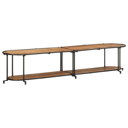 Mobile Porta TV 200x42x40 cm in Legno Massello di Acacia