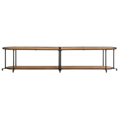 Mobile Porta TV 200x42x40 cm in Legno Massello di Acacia