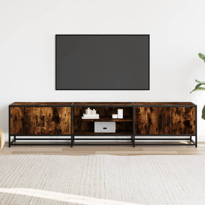 Mobile Porta TV Rovere Fumo 180x35x41 cm in Truciolato - homemem39