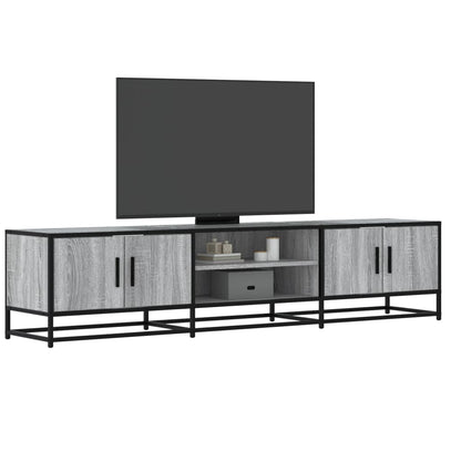 Mobile Porta TV Grigio Sonoma 180x35x41 cm in Truciolato