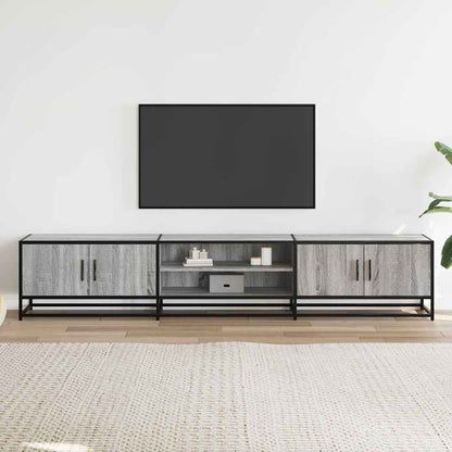 Mobile Porta TV Grigio Sonoma 210x35x41 cm in Truciolato