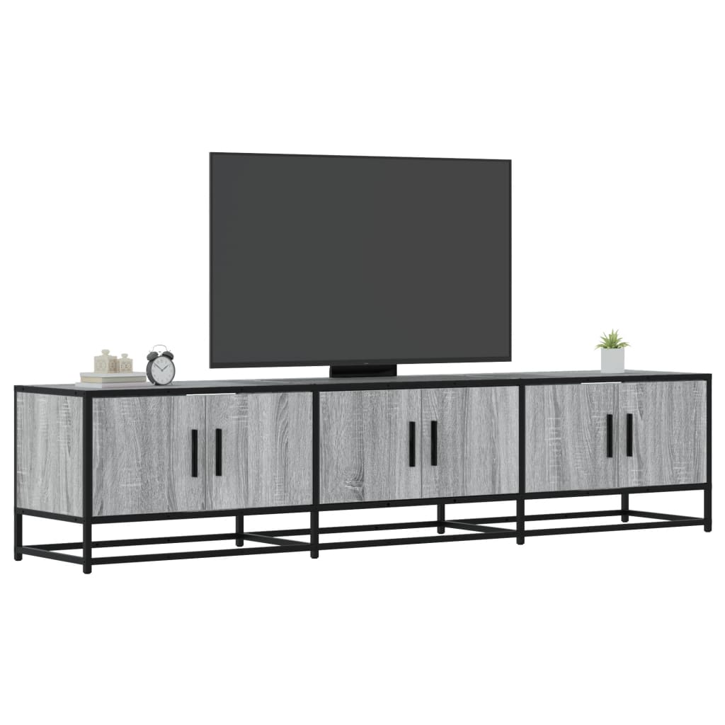 Mobile Porta TV Grigio Sonoma 180x35x41 cm in Truciolato