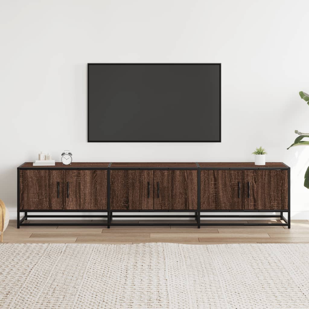 Mobile TV Rovere Marrone 180x35x41 cm in Truciolato