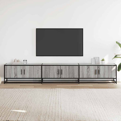 Mobile TV Grigio Sonoma 240x35x41 cm in Legno Multistrato