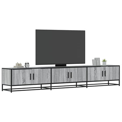 Mobile TV Grigio Sonoma 240x35x41 cm in Legno Multistrato