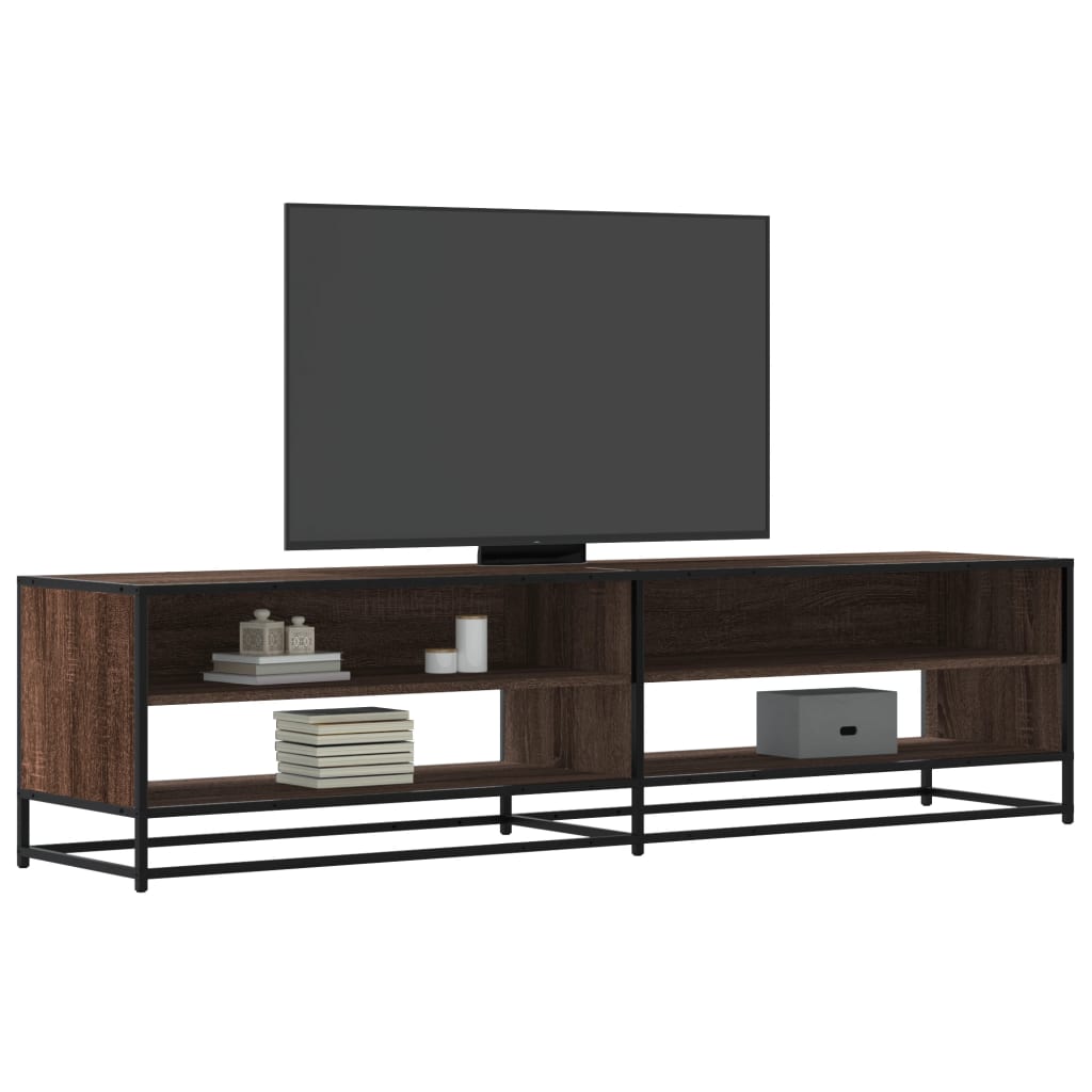 Mobile Porta TV Rovere Marrone 180,5x40x46 cm in Truciolato - homemem39