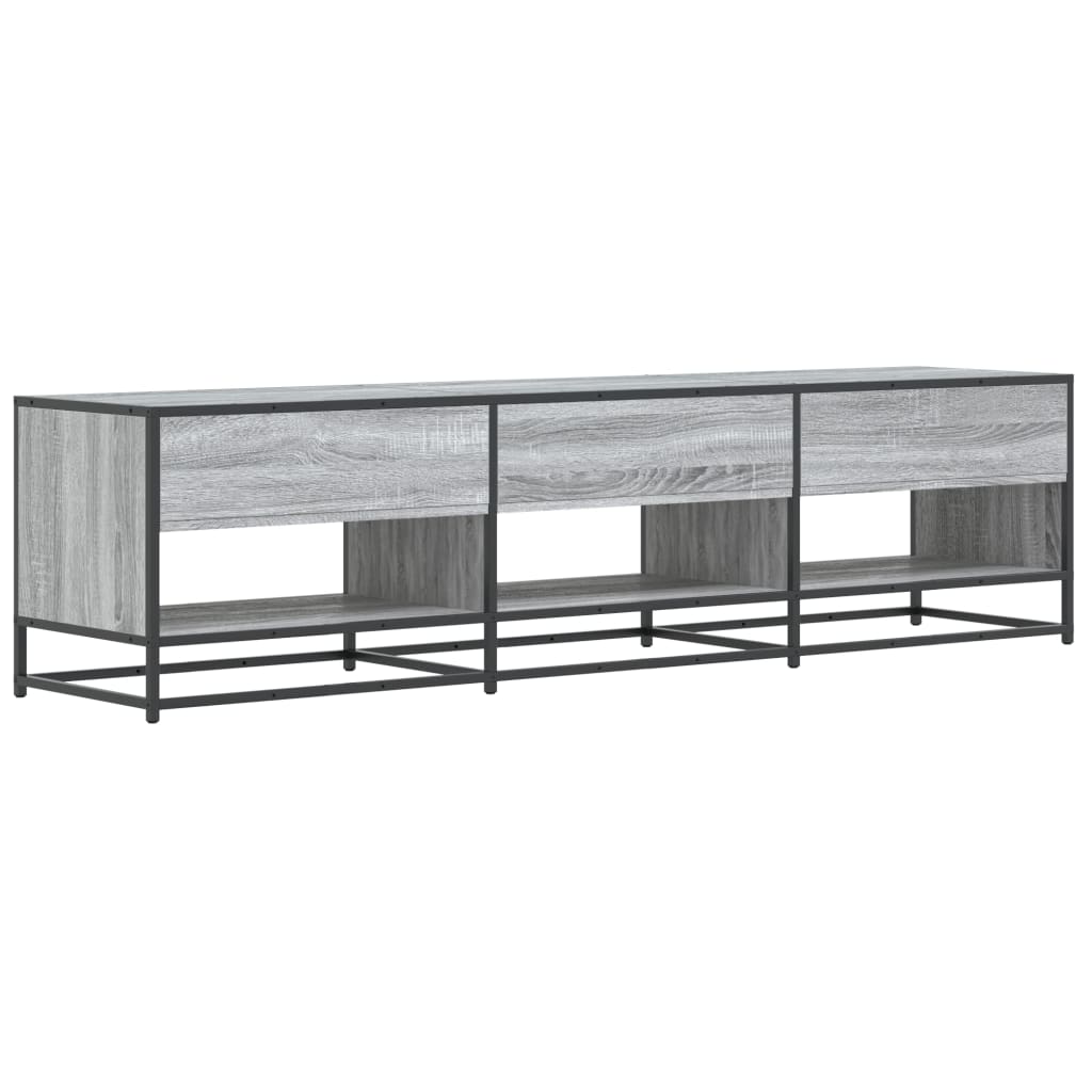 Mobile Porta TV Grigio Sonoma 180x40x46 cm in Truciolato - homemem39