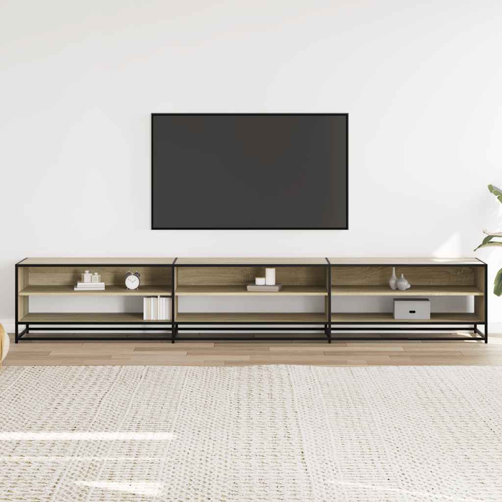 Mobile per TV Rovere Sonoma 270x40x46 cm in Truciolato