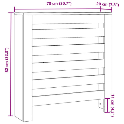 Copertura Termosifone Rovere Sonoma 78x20x82 Legno Multistrato - homemem39