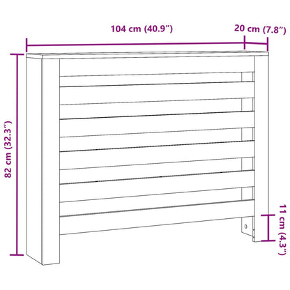 Copertura Termosifone Rovere Sonoma 104x20x82 Legno Multistrato - homemem39