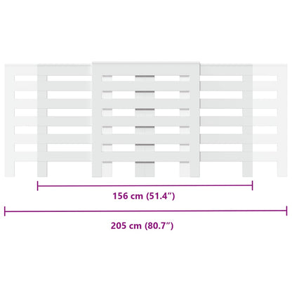 Copertura Termosifone Bianca 205x21,5x83,5 cm Legno Multistrato - homemem39