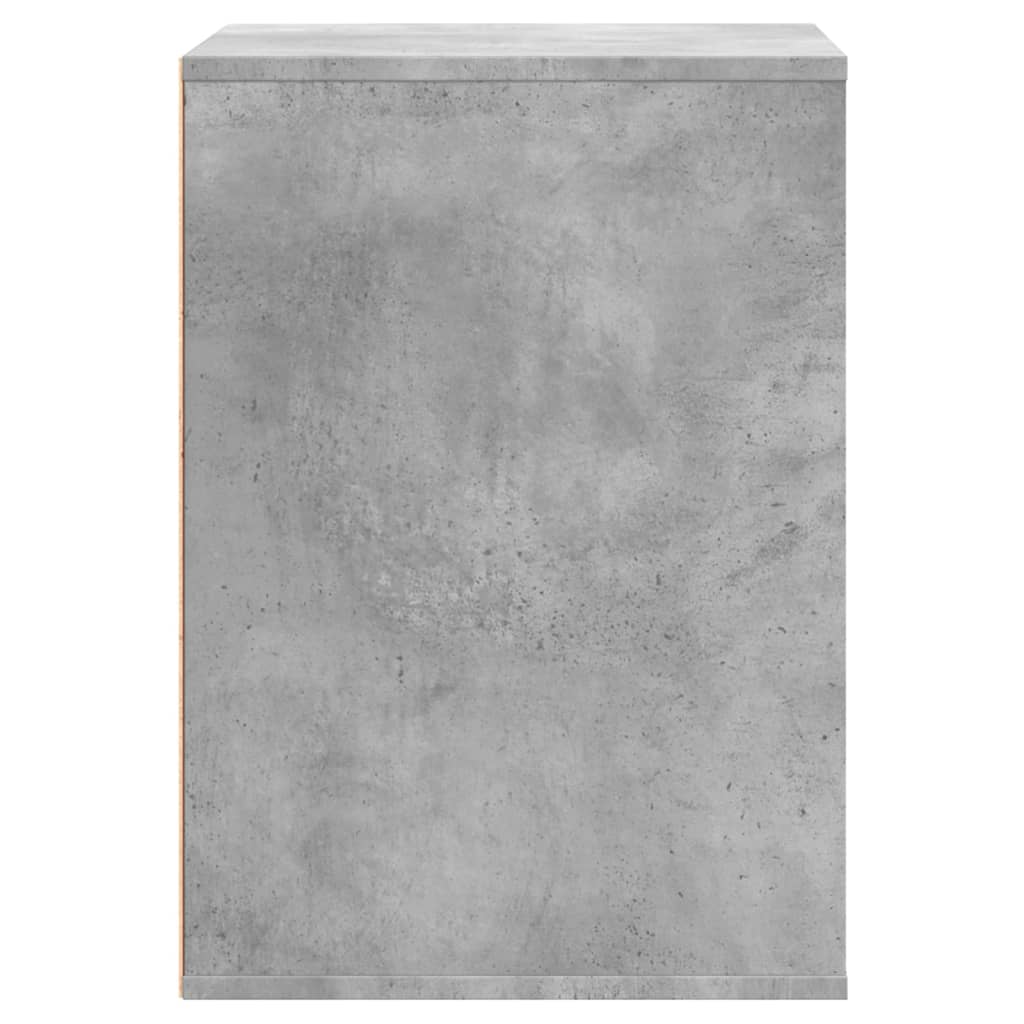 Cassettiera Angolo Grigio Cemento 60x41x58cm Legno Multistrato