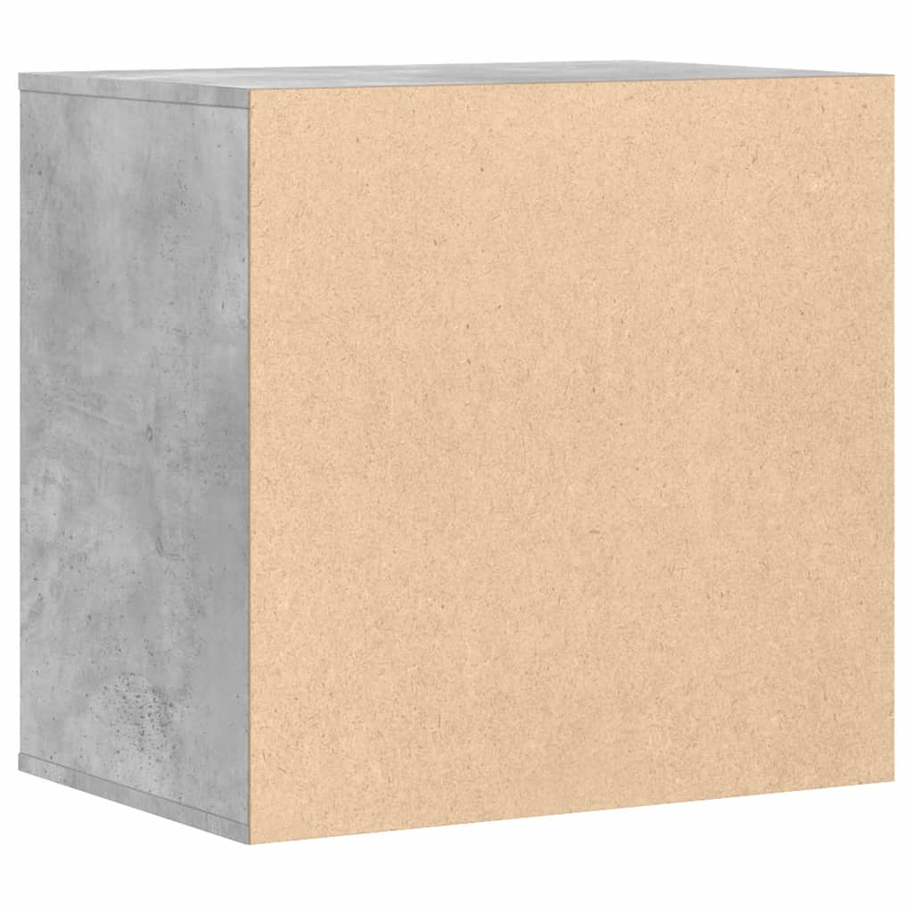 Cassettiera Angolo Grigio Cemento 60x41x58cm Legno Multistrato