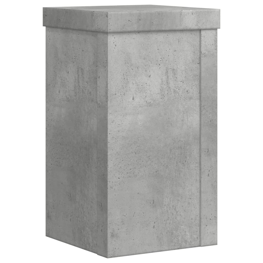 Supporti per Piante 2 pz Grigio 10x10x18 cm Legno Multistrato - homemem39