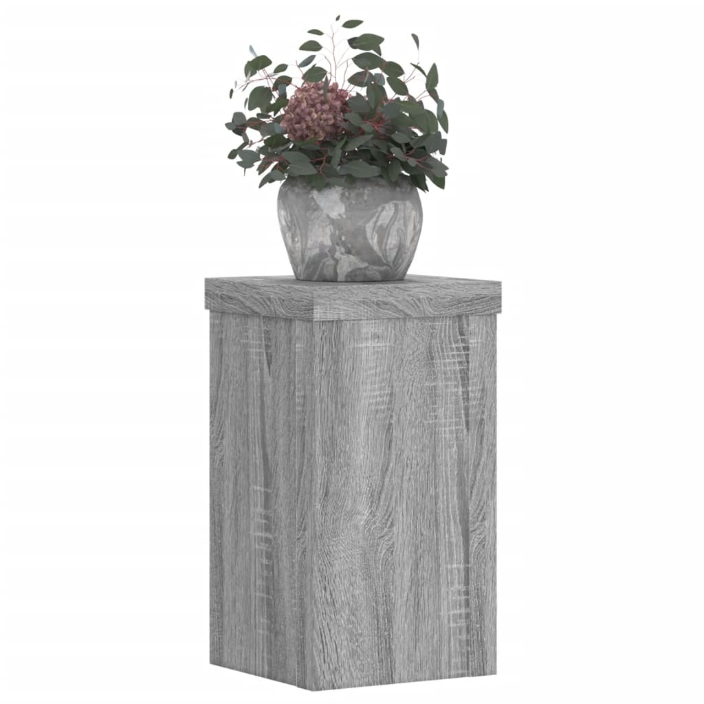 Supporti per Piante 2 pz Grigio 10x10x18 cm in Multistrato - homemem39