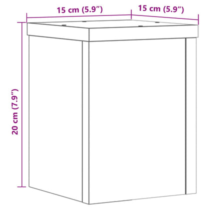 Supporti per Piante 2 pz Rovere 15x15x20 cm in Multistrato - homemem39