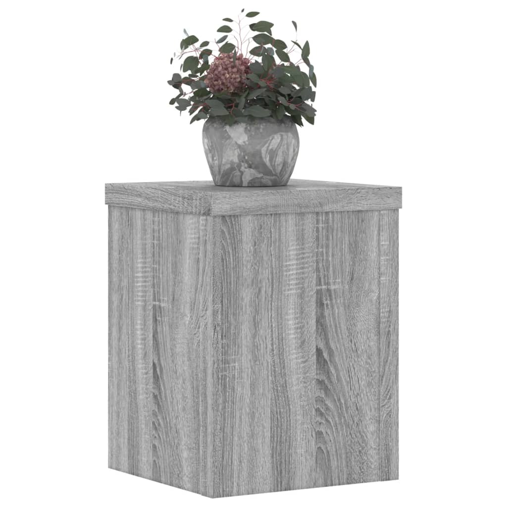 Supporti per Piante 2 pz Grigio 15x15x20 cm in Multistrato - homemem39