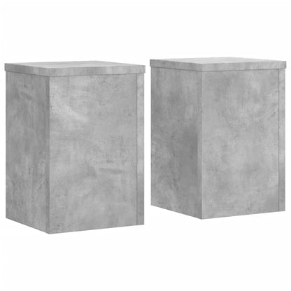 Supporti per Piante 2 pz Grigio 25x25x35 cm Legno Multistrato - homemem39