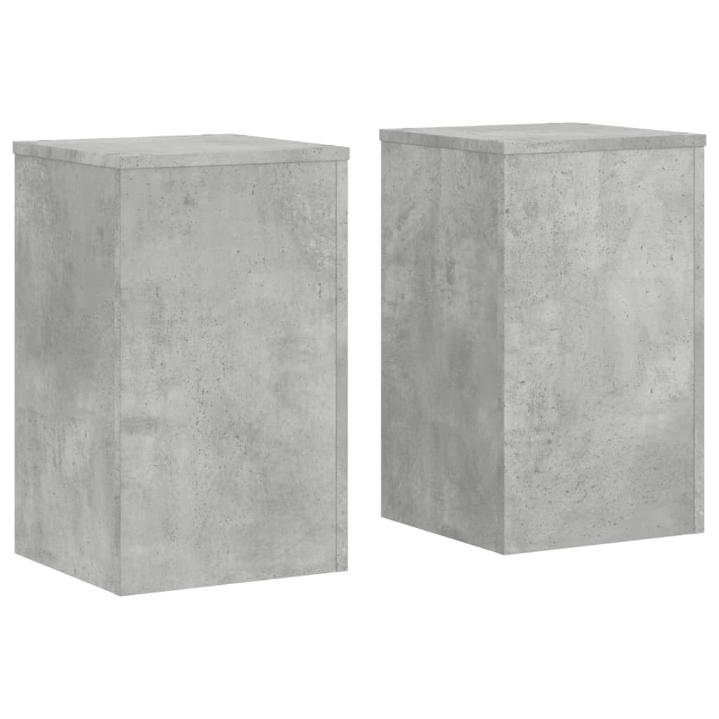 Supporti per Piante 2 pz Grigio 30x30x50 cm Legno Multistrato - homemem39