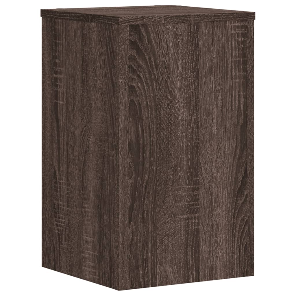 Supporti per Piante 2 pz Marrone 30x30x50 cm Legno Multistrato - homemem39