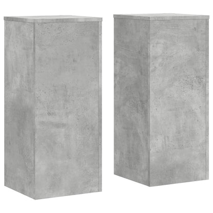 Supporti per Piante 2 pz Grigio 30x30x70 cm Legno Multistrato - homemem39