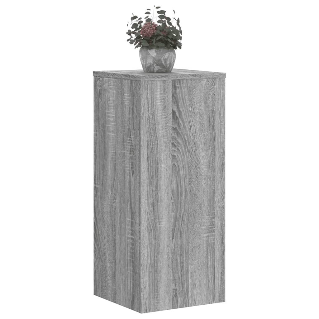 Supporti per Piante 2 pz Grigio 30x30x70 cm in Multistrato - homemem39