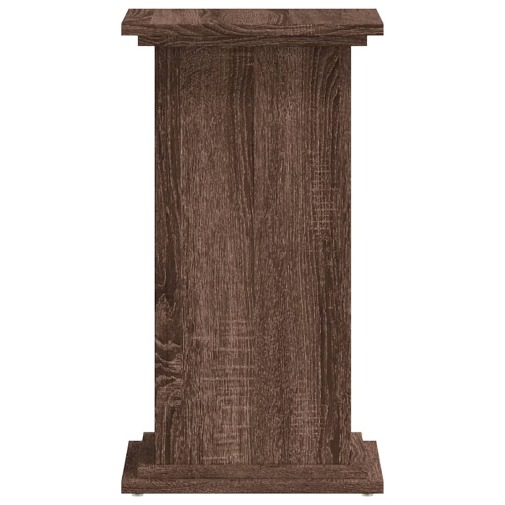 Supporto per Piante Rovere Marrone 33x33x60cm Legno Multistrato - homemem39