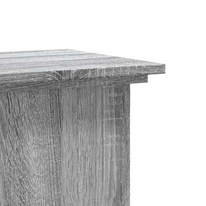 Supporto per Piante Grigio Sonoma 33x33x80 cm Legno Multistrato - homemem39