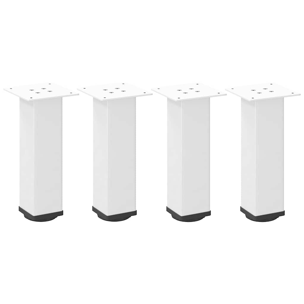 Gambe per Tavolino 4 pz Bianco 30-32 cm Acciaio - homemem39
