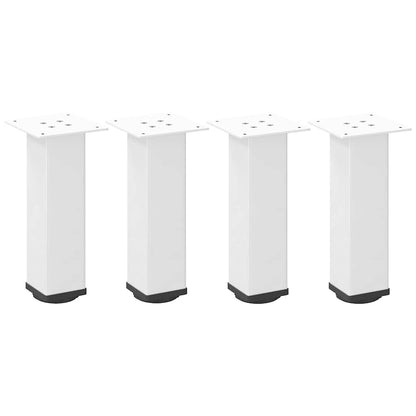 Gambe per Tavolino 4 pz Bianco 30-32 cm Acciaio - homemem39