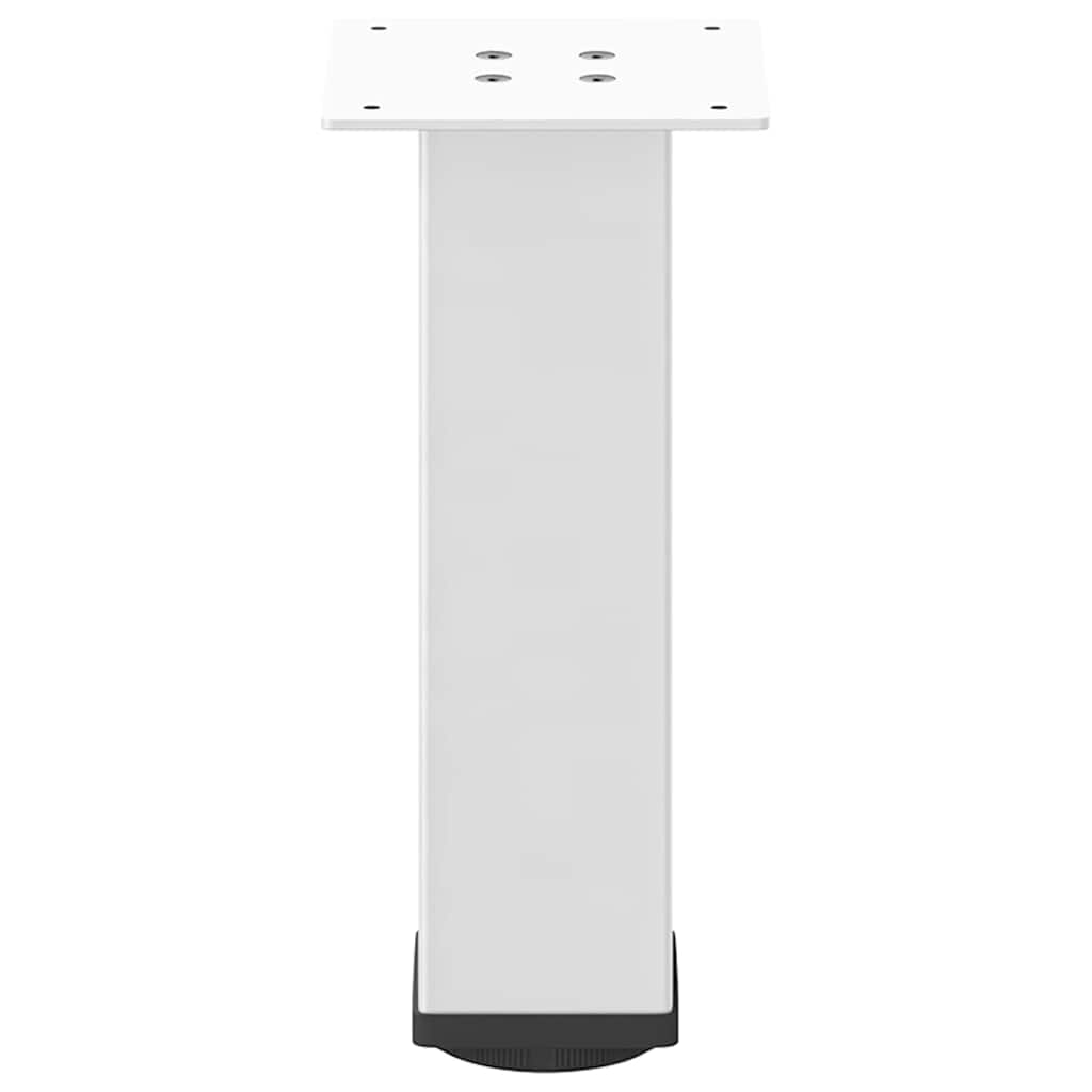 Gambe per Tavolino 4 pz Bianco 30-32 cm Acciaio - homemem39