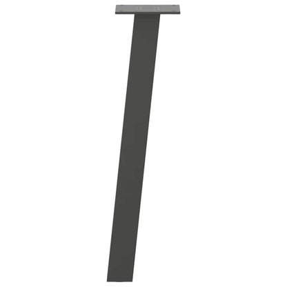 Gambe per Tavolino 4 pz Antracite 42 cm in Acciaio - homemem39