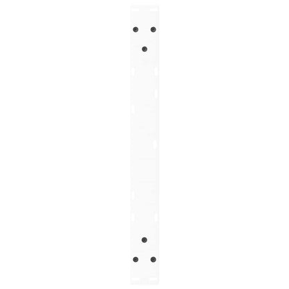 Gambe per Tavolo Pranzo a V 2 pz Bianco 50x(30-31,3)cm Acciaio - homemem39