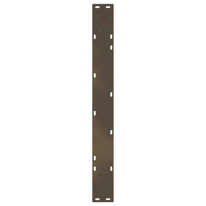 Gambe per Tavolo Pranzo a V 2pz Naturale 80x(72-73,3)cm Acciaio - homemem39