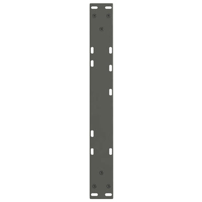Gambe Tavolo Pranzo a V 2 pz Antracite 60x(30-31,3)cm Acciaio - homemem39