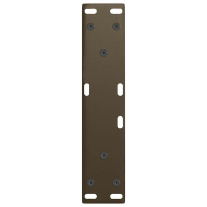 Gambe per Tavolo Pranzo a V 2pz Naturale 38x(42-43,3)cm Acciaio - homemem39