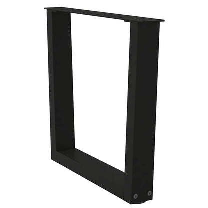 Gambe per Tavolo da Pranzo a V 2 pz Nero 60x(42-43,3)cm Acciaio - homemem39