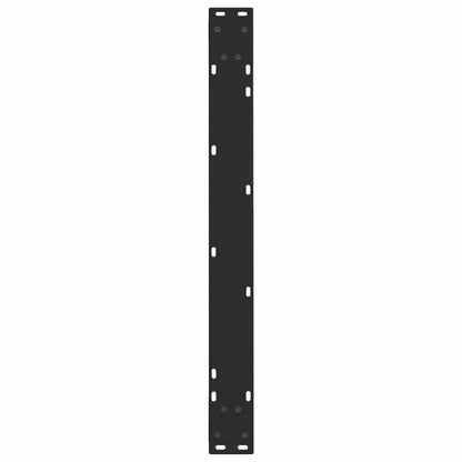 Gambe per Tavolo da Pranzo a V 2 pz Nero 80x(72-73,3)cm Acciaio